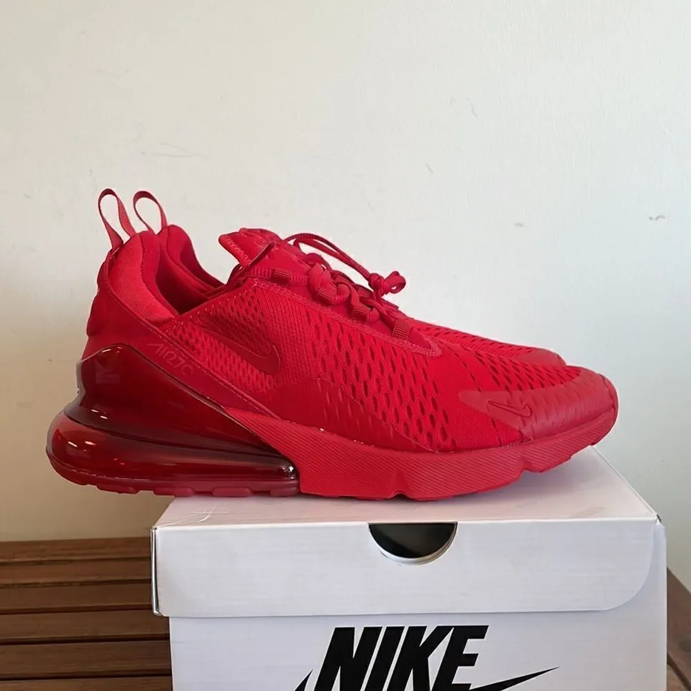 Nike Air Max 270 University Red USA Men Size 10/UK 9/EU 44(CV7544-600)